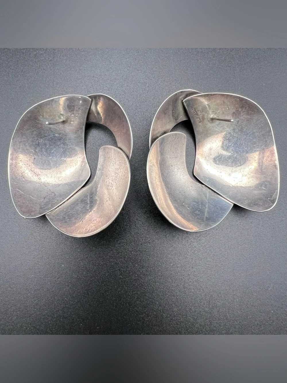 JNY Sterling Silver Modernist Earrings